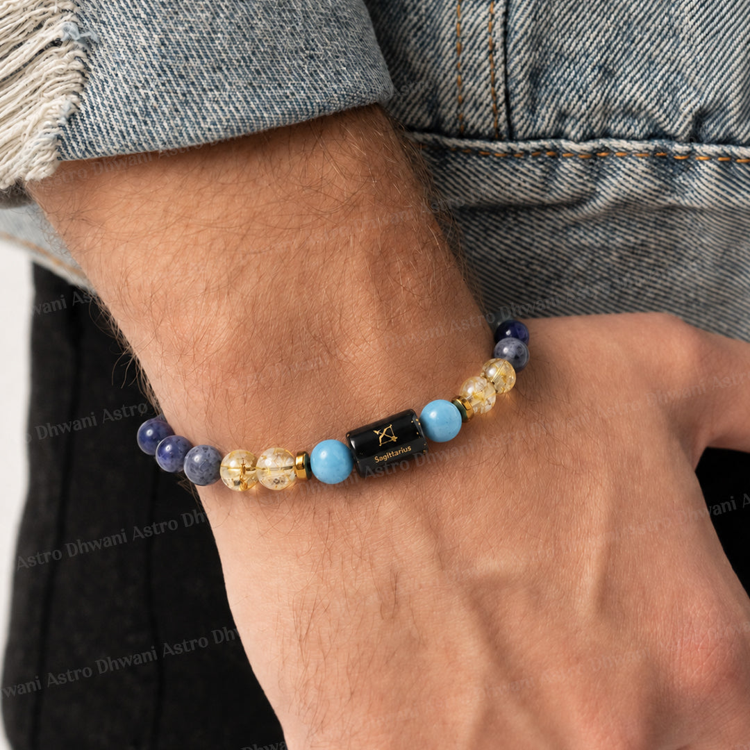 Sagittarius (धनु राशि) Zodiac Sign Multi Stone Bracelets