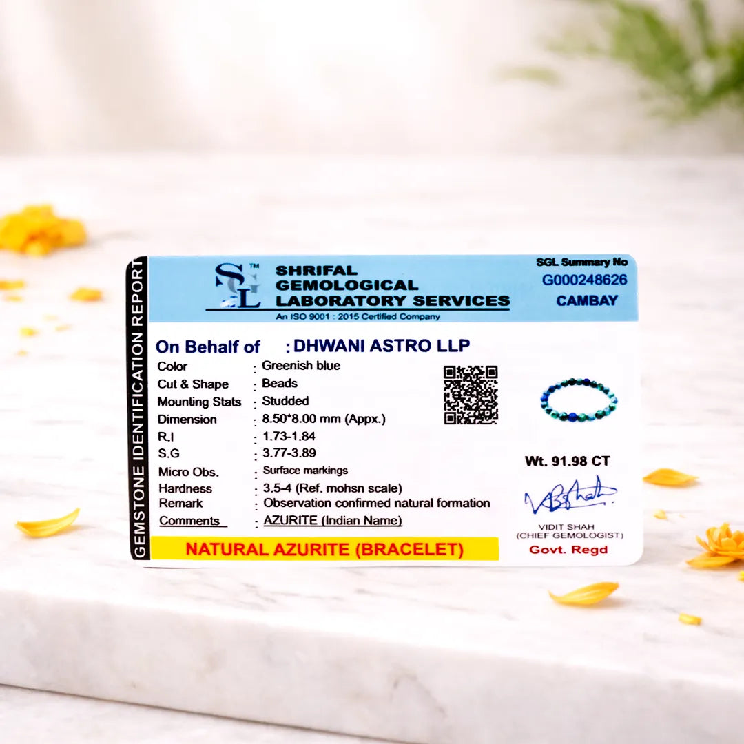 Azurite Crystal Bracelet
