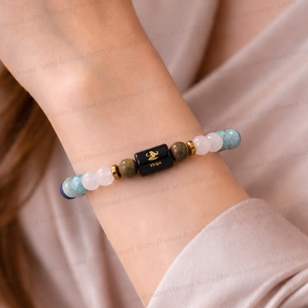Virgo (कन्या राशि) Zodiac Sign Multi Stone Bracelets