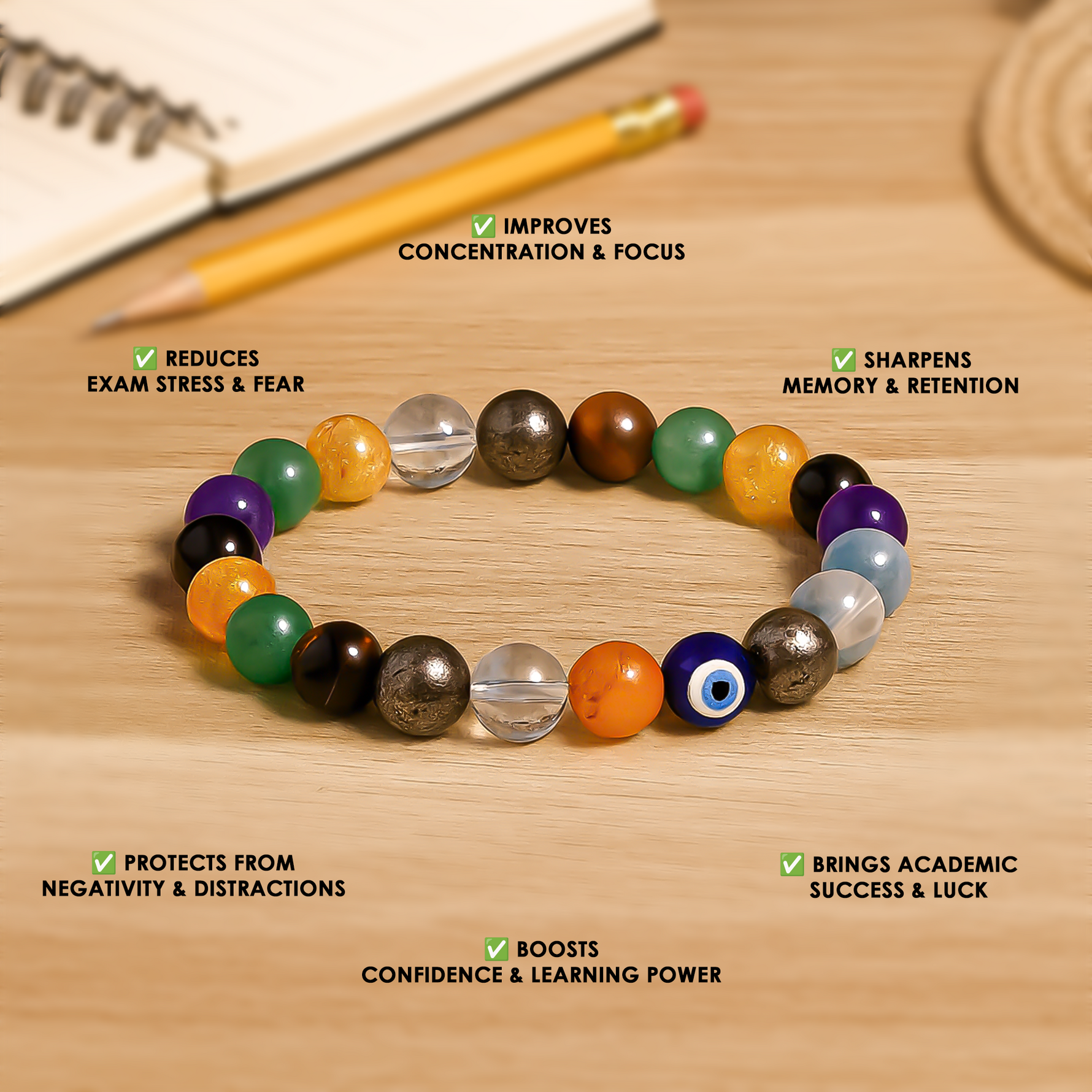 Education Bracelet - Abhimantrit & Certified