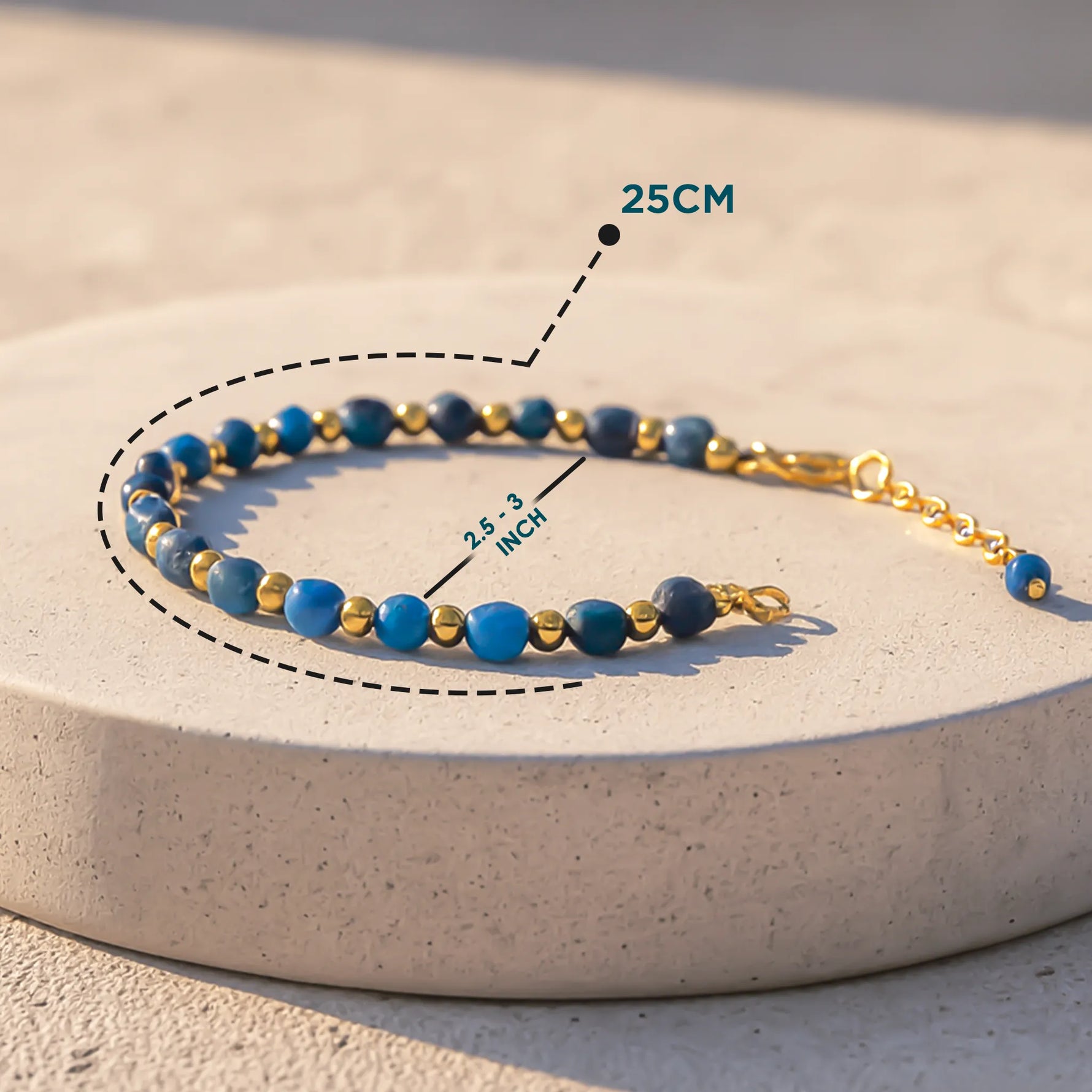 Healing Stone Apatite Anklets