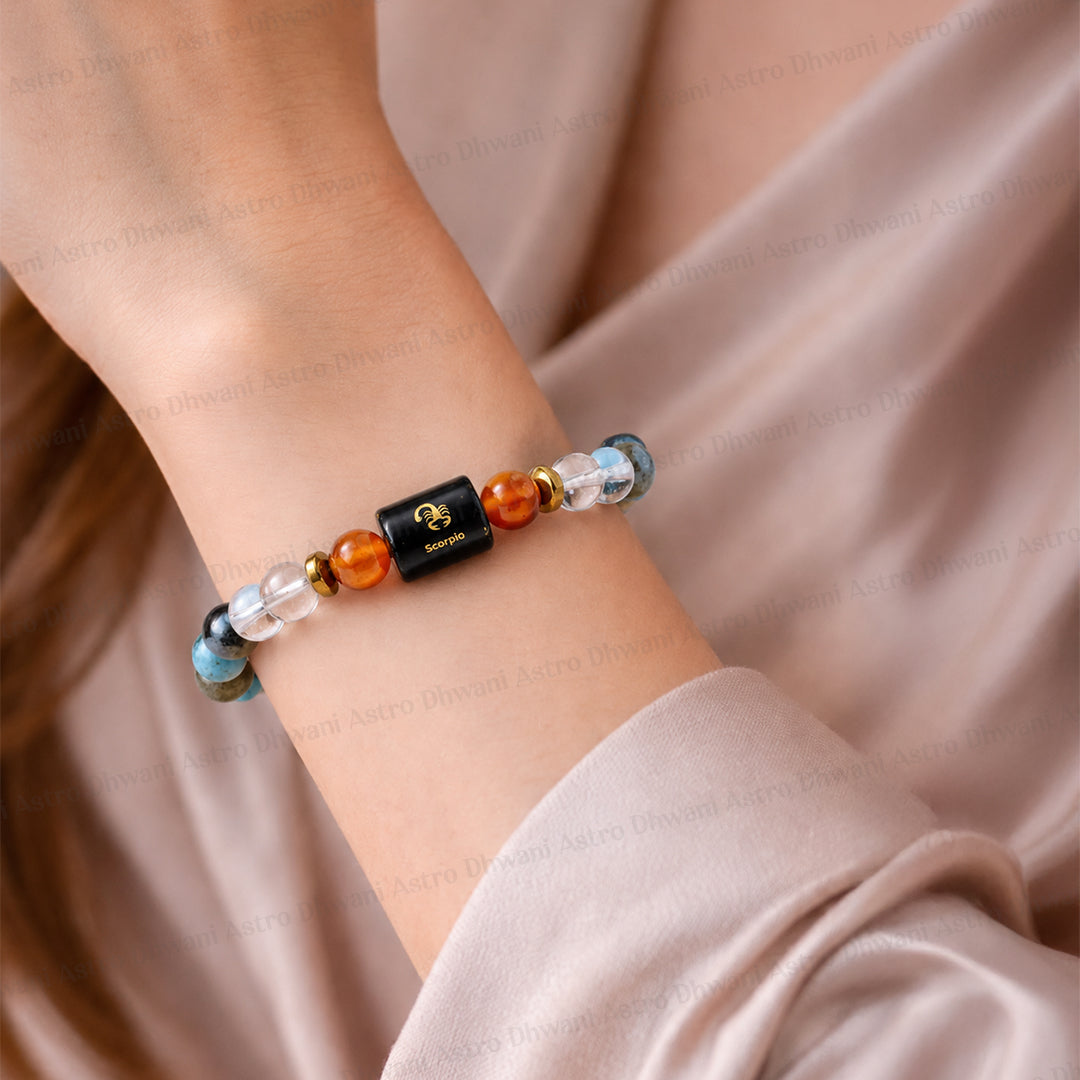 Scorpio (वृश्चिक राशि) Zodiac Sign Multi Stone Bracelets