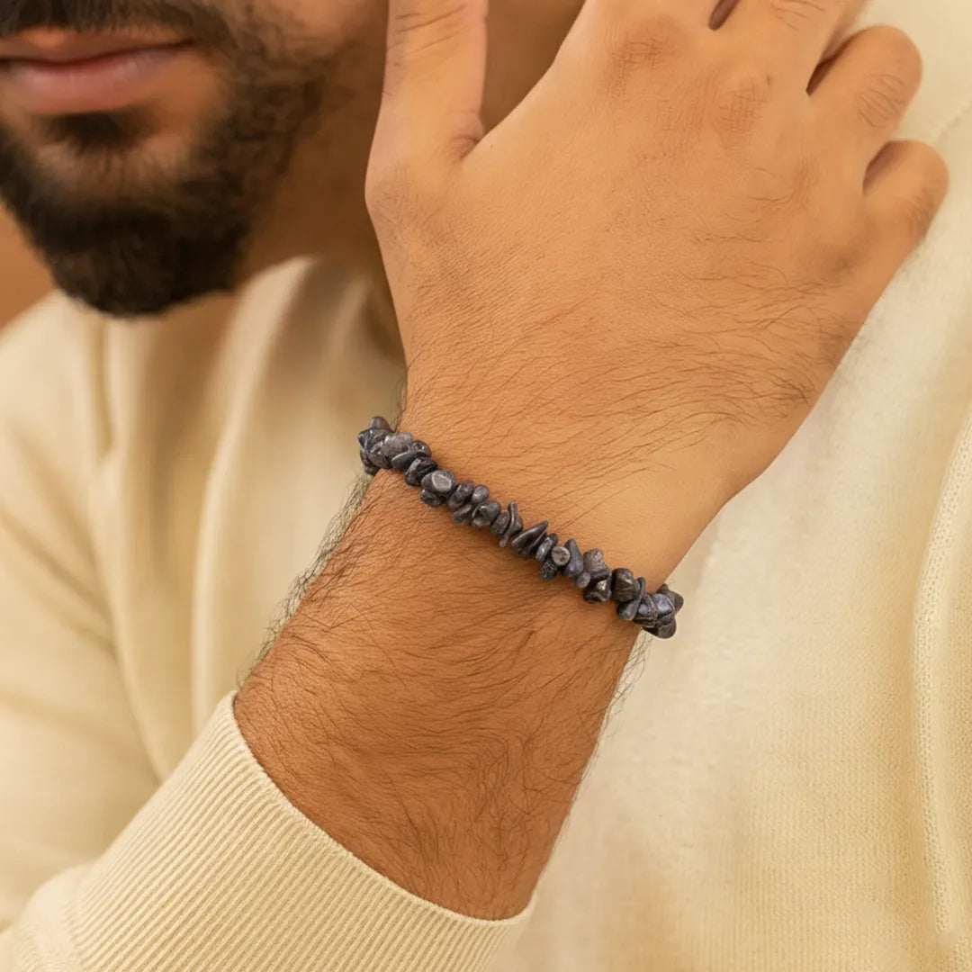 Resolves Sibling Disputes & Supports Clears Debt: Lolite Uncut Crystal Bracelet