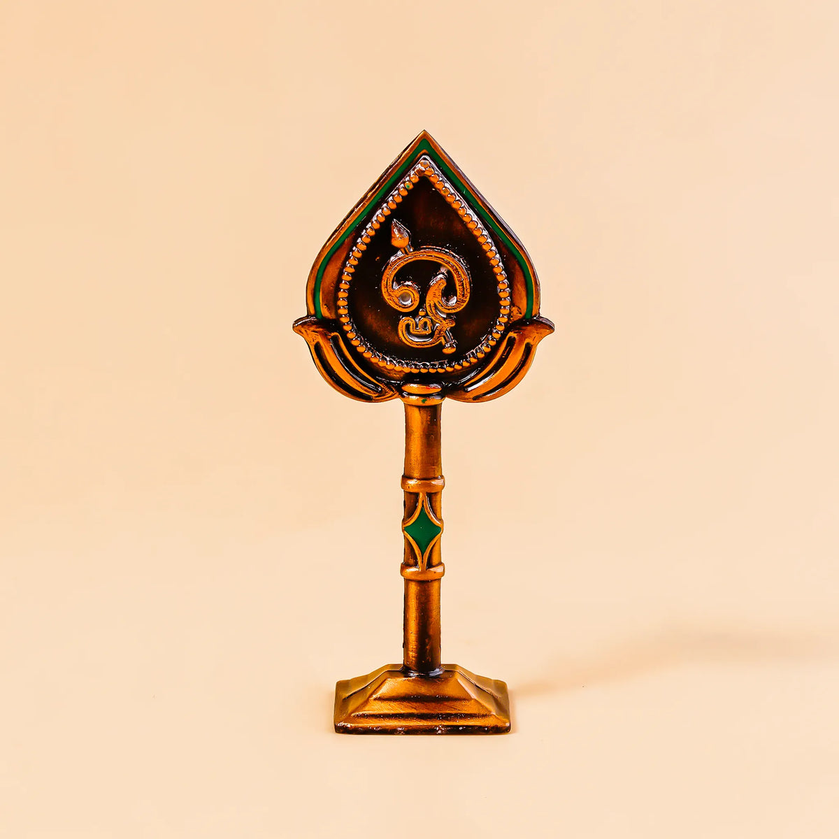 Decorative object with a unique design on a beige background