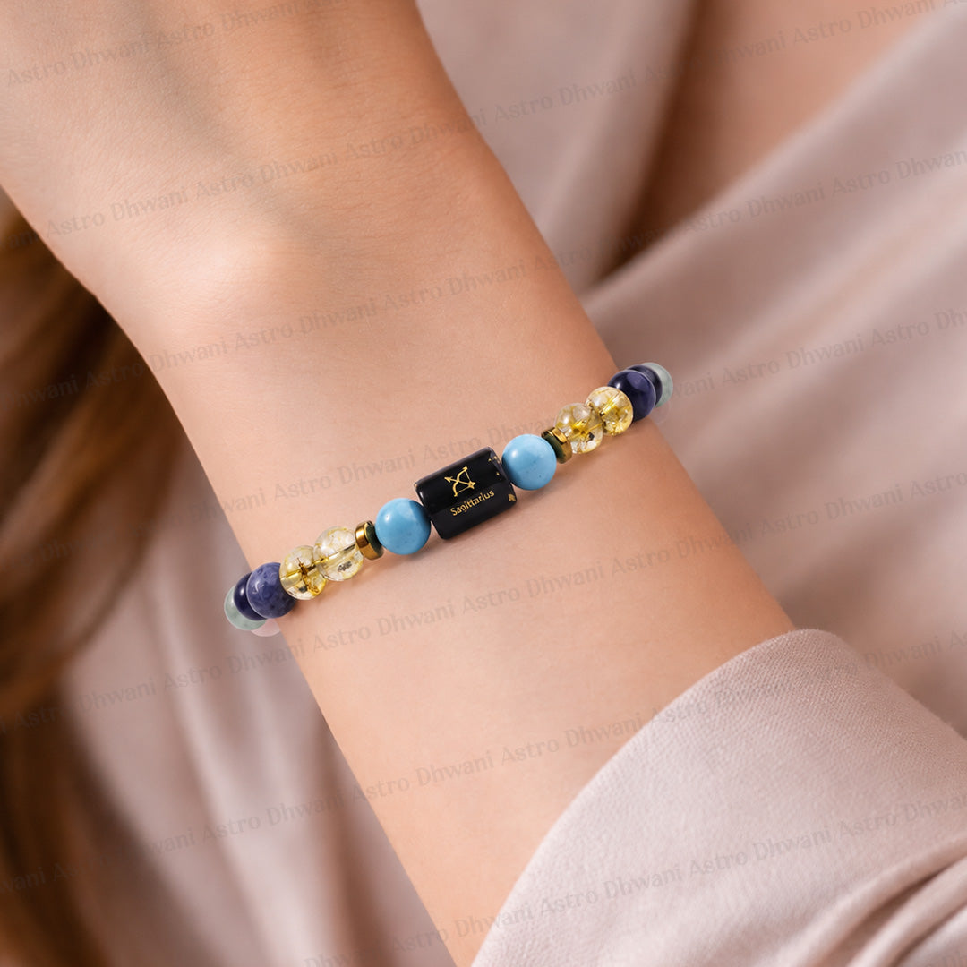 Sagittarius (धनु राशि) Zodiac Sign Multi Stone Bracelets