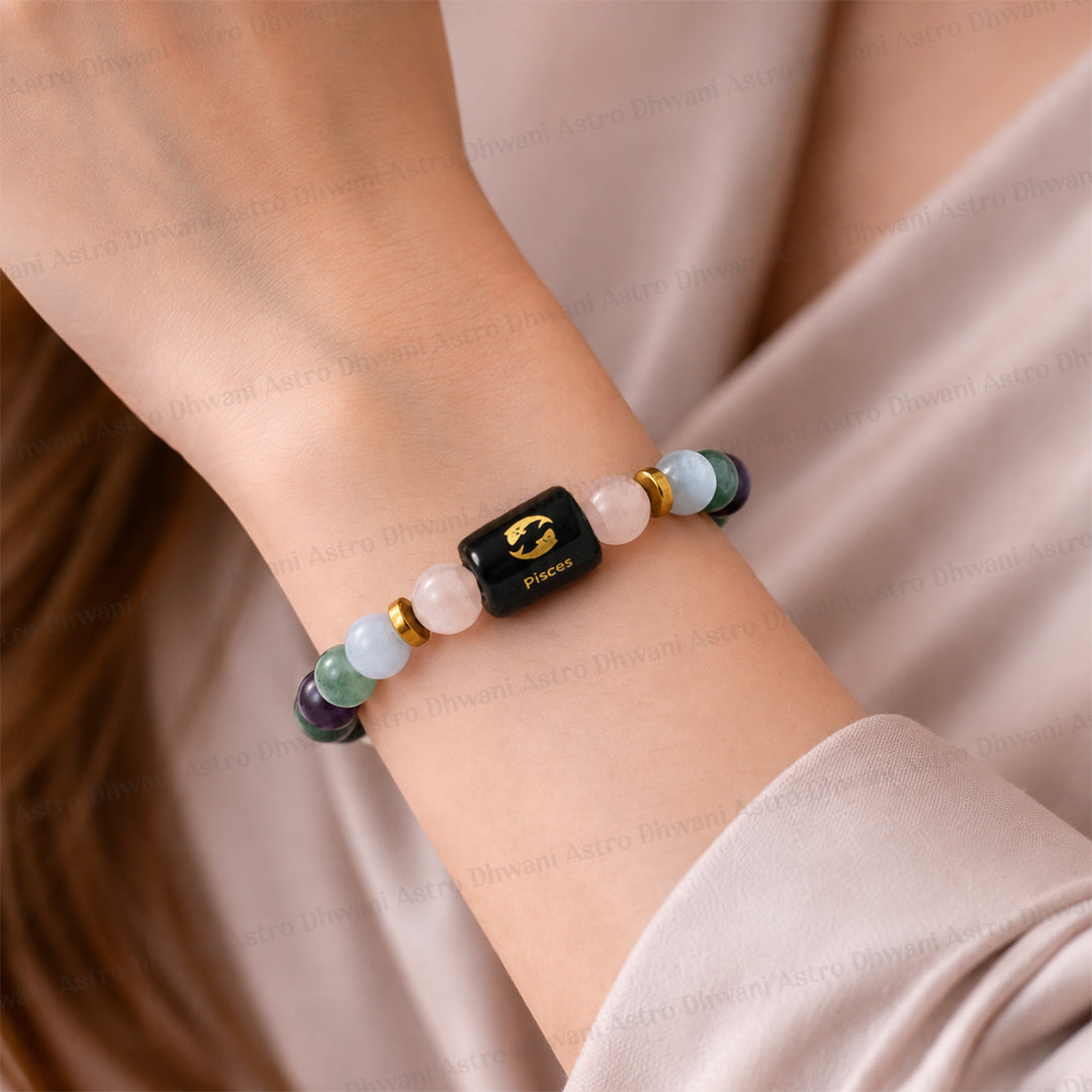 Pisces (मीन राशि) Zodiac Sign Multi Stone Bracelets