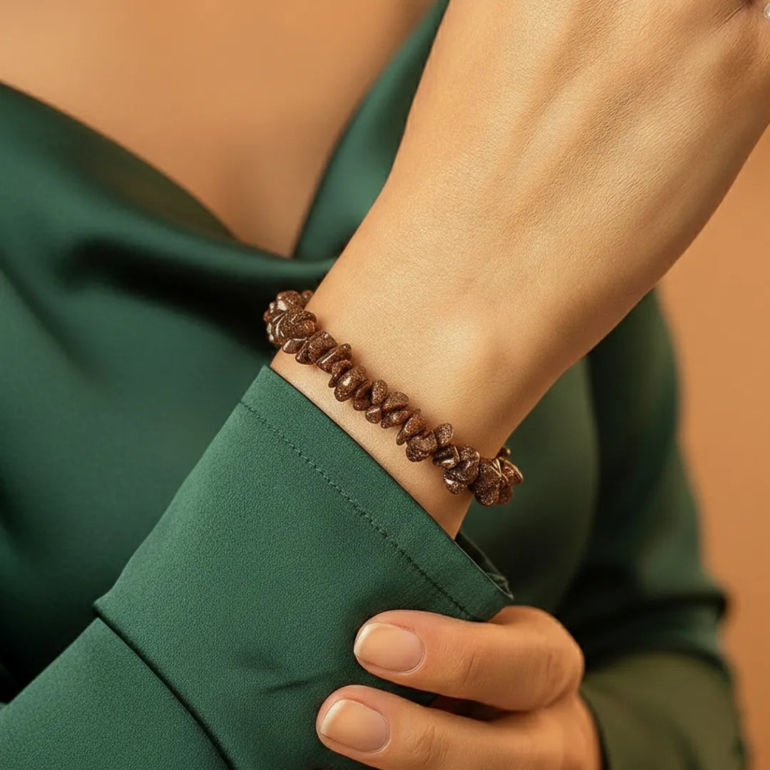 Sunstone Uncut Bracelet