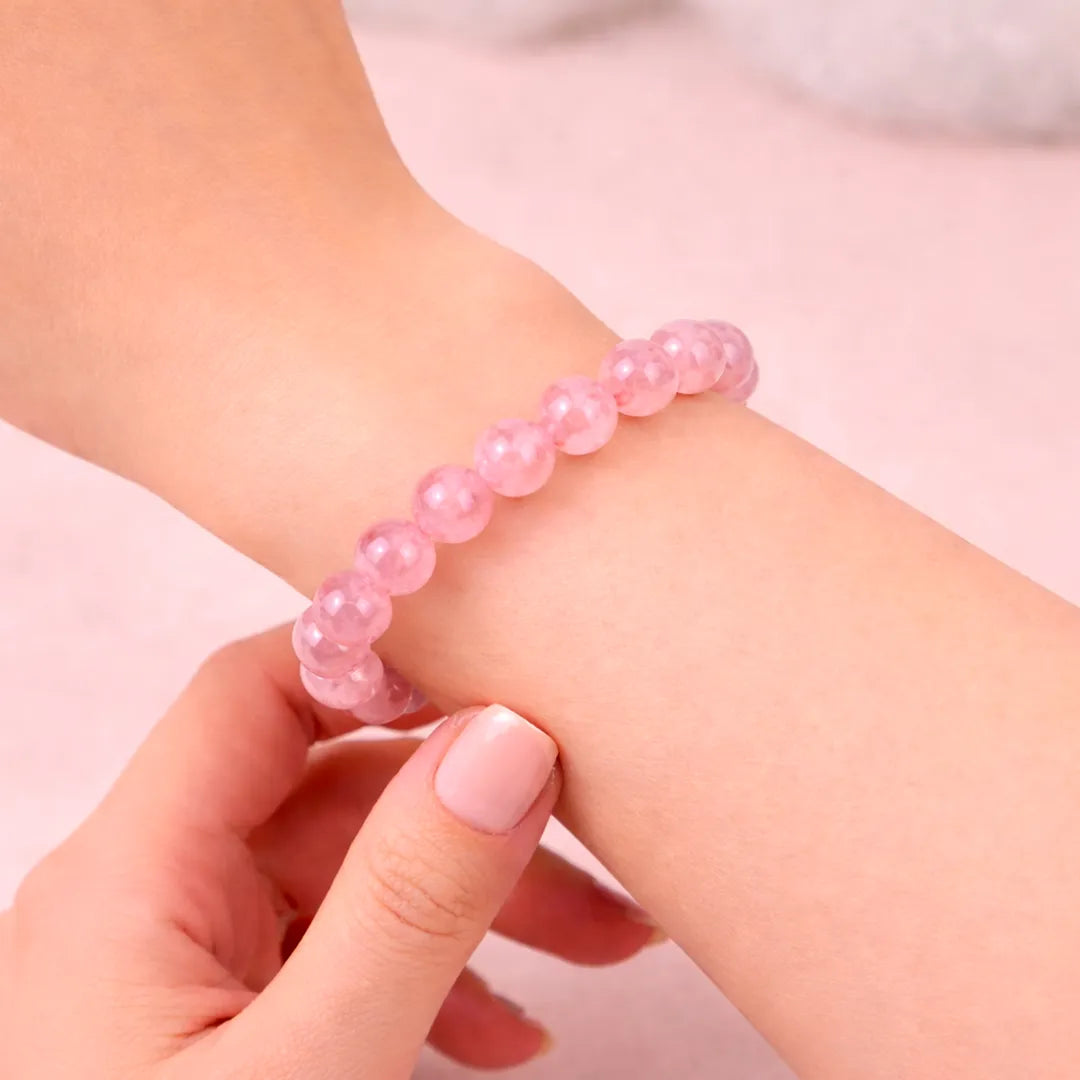 Cherry Quartz Crystal Bracelet