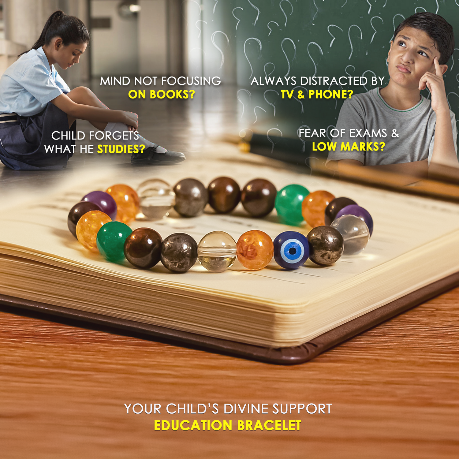 Education Bracelet - Abhimantrit & Certified
