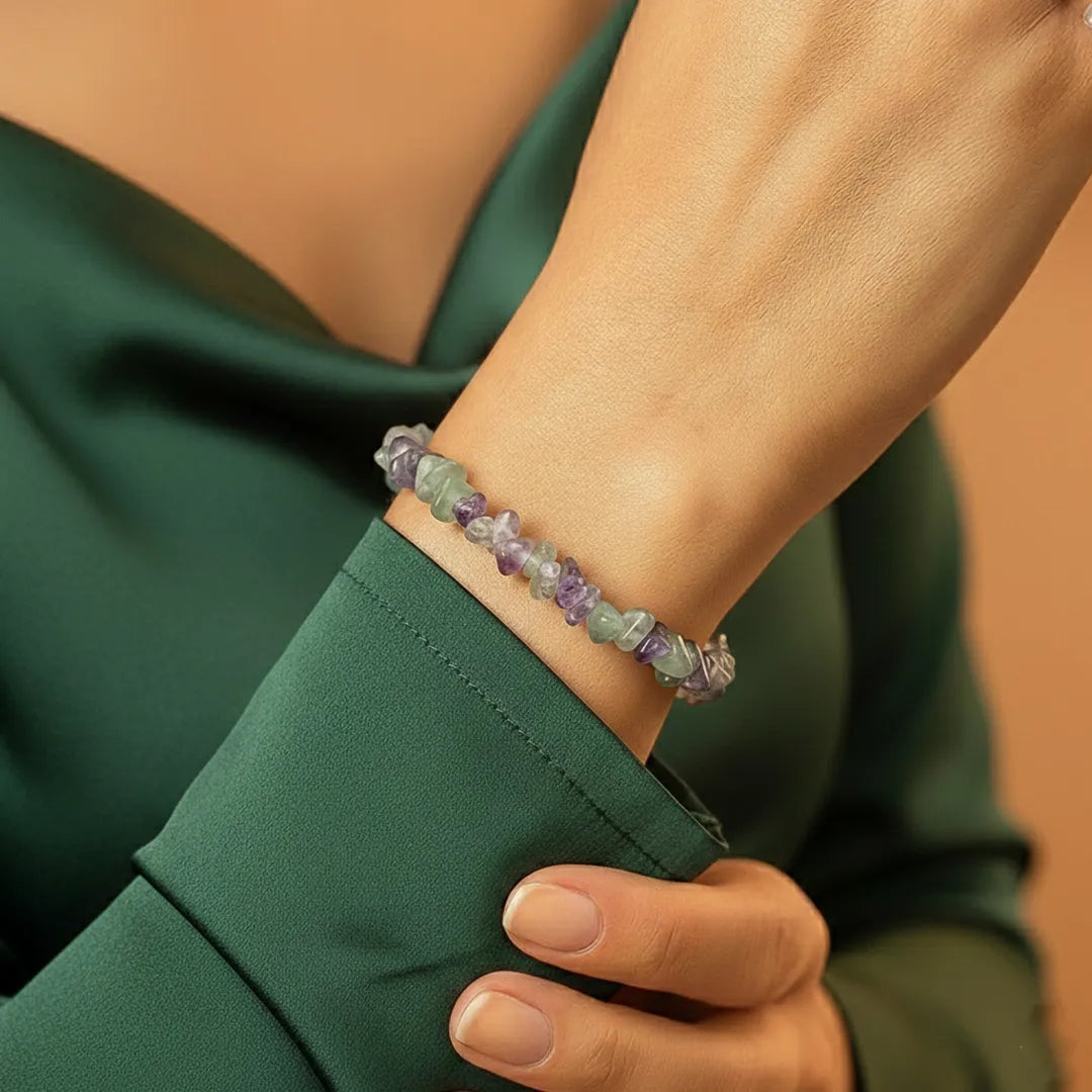 Wish Fulfillment: Multi Fluorite Uncut Bracelet