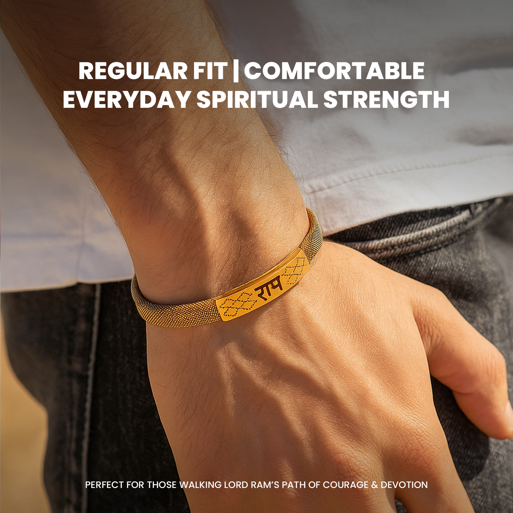 Ram Shakti Kada (IGP Gold Plating) – Abhimantrit