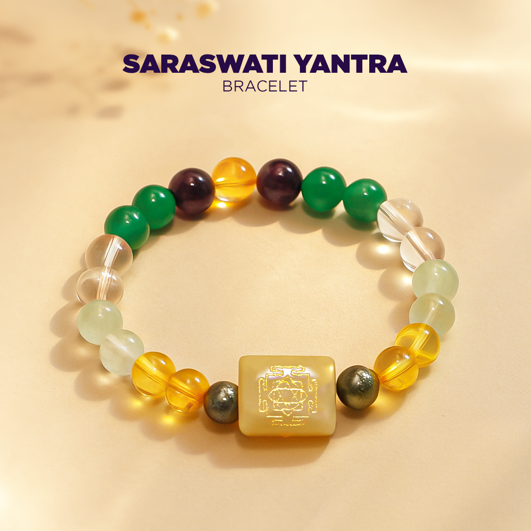 Saraswati Yantra Bracelet for Education, Job & Interview Success