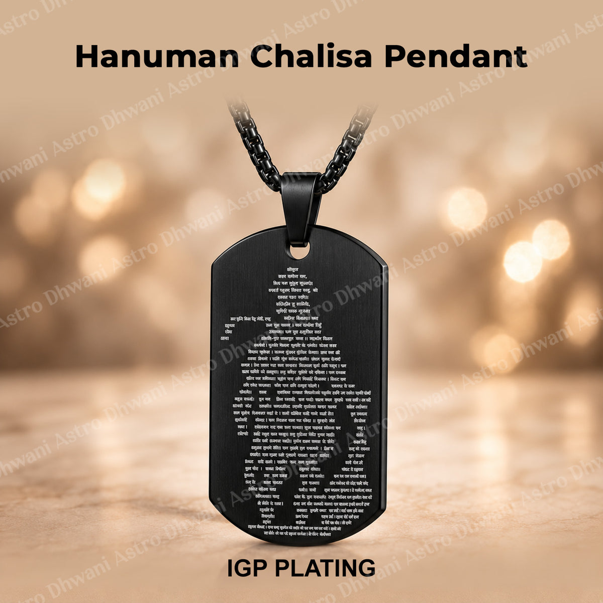 IGP Plating Hanuman Chalisa Pendant