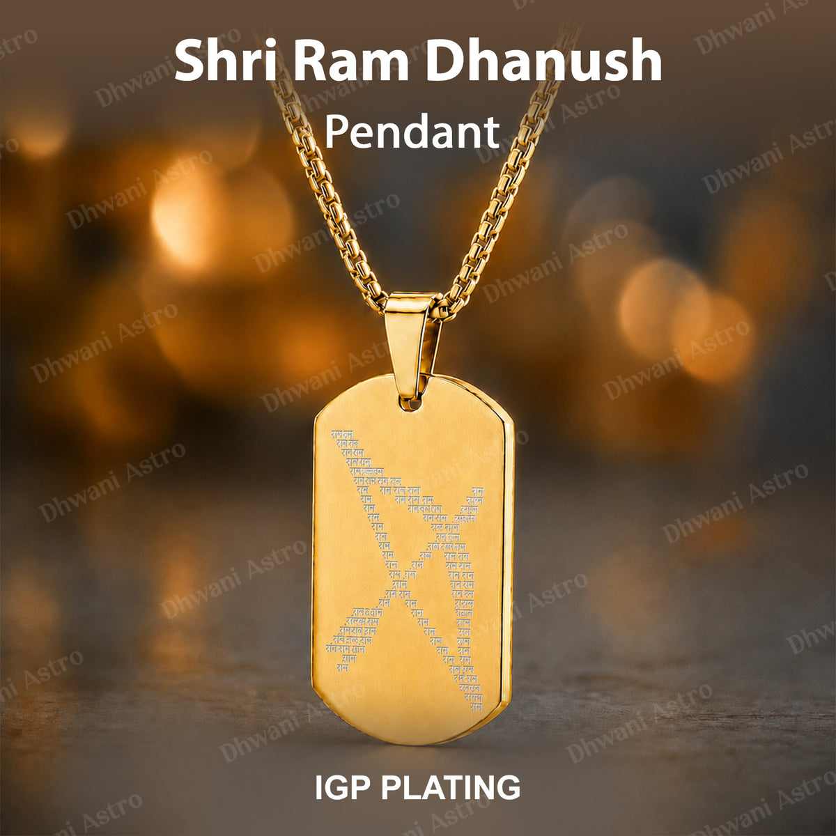 IGP Plating Shri Ram Dhanush Pendant