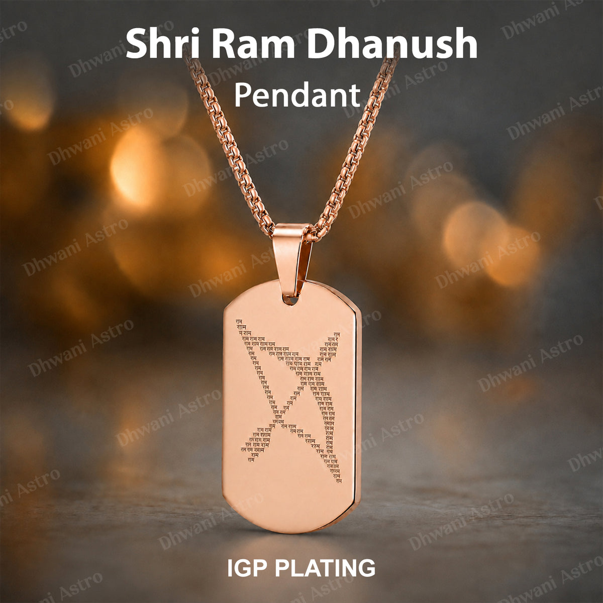 IGP Plating Shri Ram Dhanush Pendant