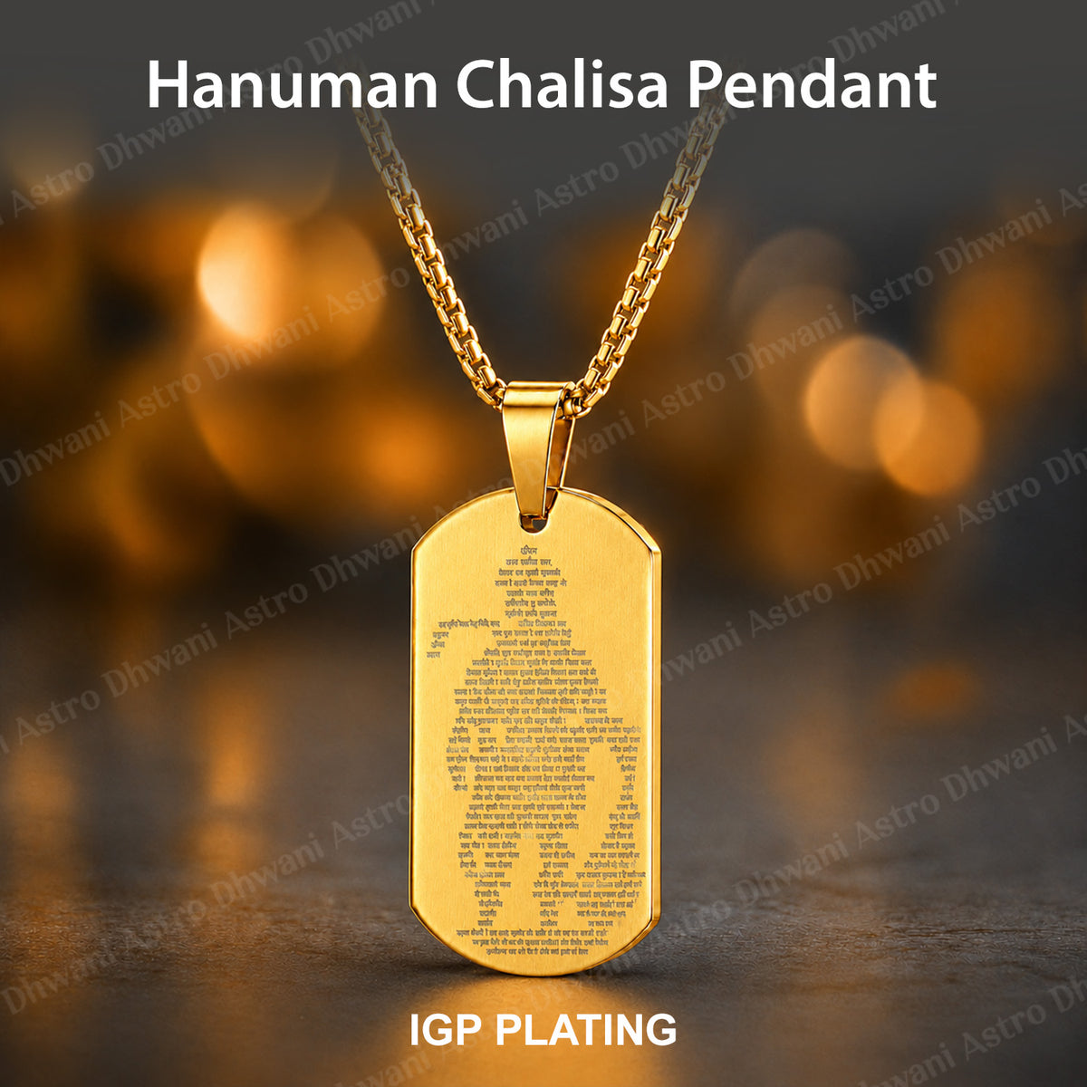 IGP Plating Hanuman Chalisa Pendant