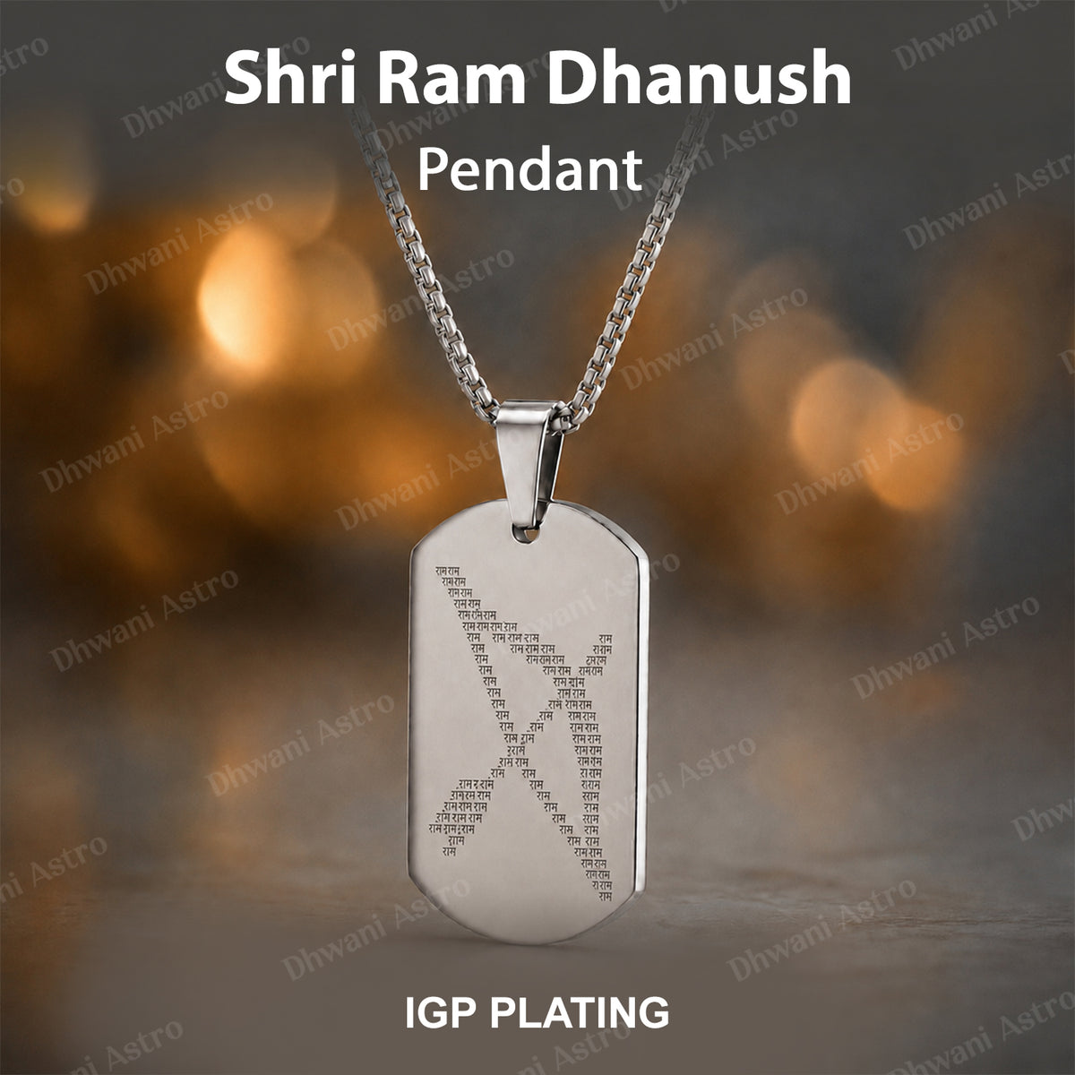 IGP Plating Shri Ram Dhanush Pendant