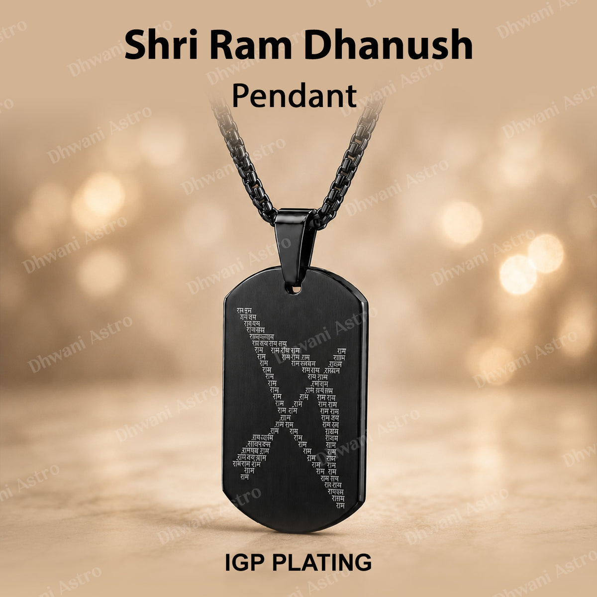 IGP Plating Shri Ram Dhanush Pendant