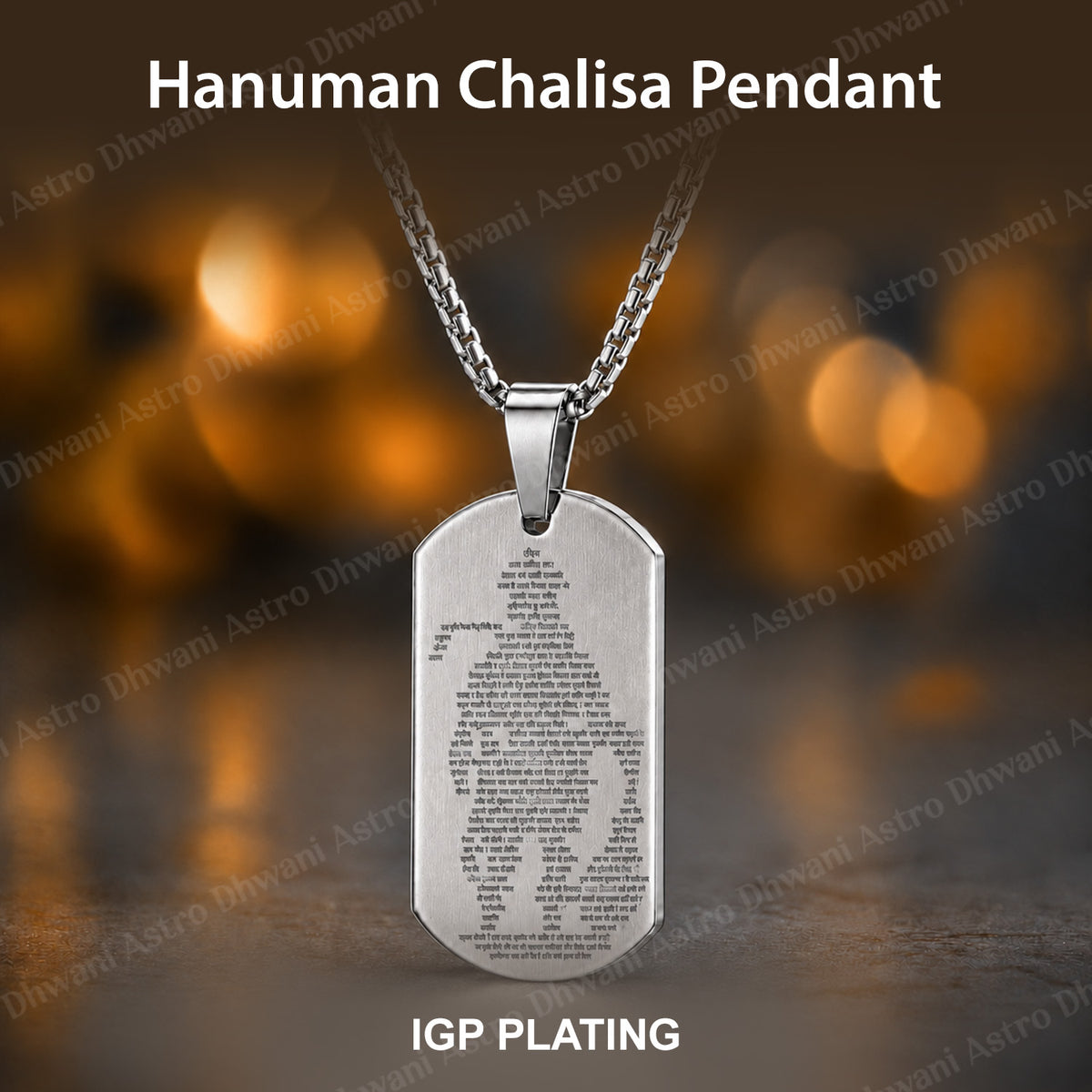 IGP Plating Hanuman Chalisa Pendant