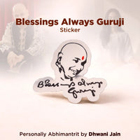 Blessings Always Guruji Sticker (Pack of 10pcs) - Divine Blessings & Protection