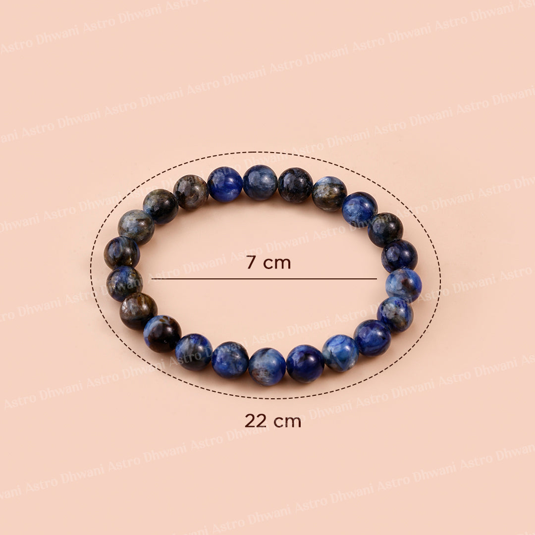Blue Kyanite  Star Quality Bracelet ( Premium )