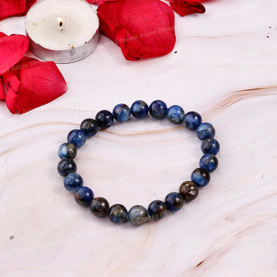Blue Kyanite  Star Quality Bracelet ( Premium )