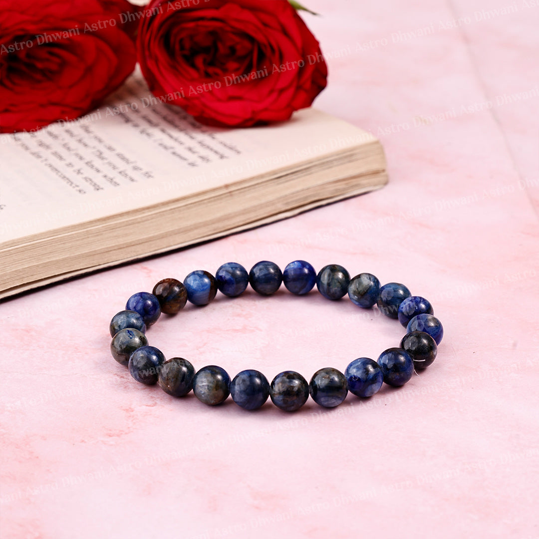Blue Kyanite  Star Quality Bracelet ( Premium )