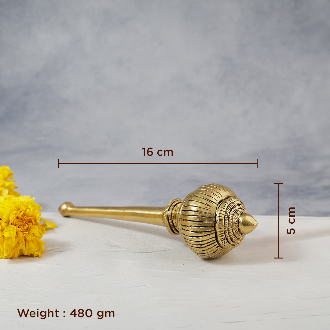 Brass Hanuman Gada - Abhimantrit