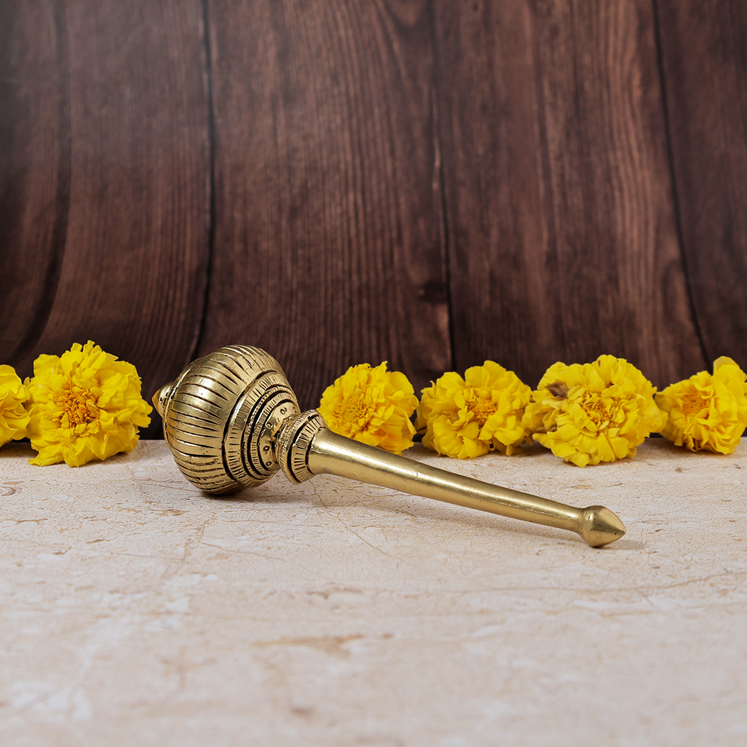Brass Hanuman Gada - Abhimantrit