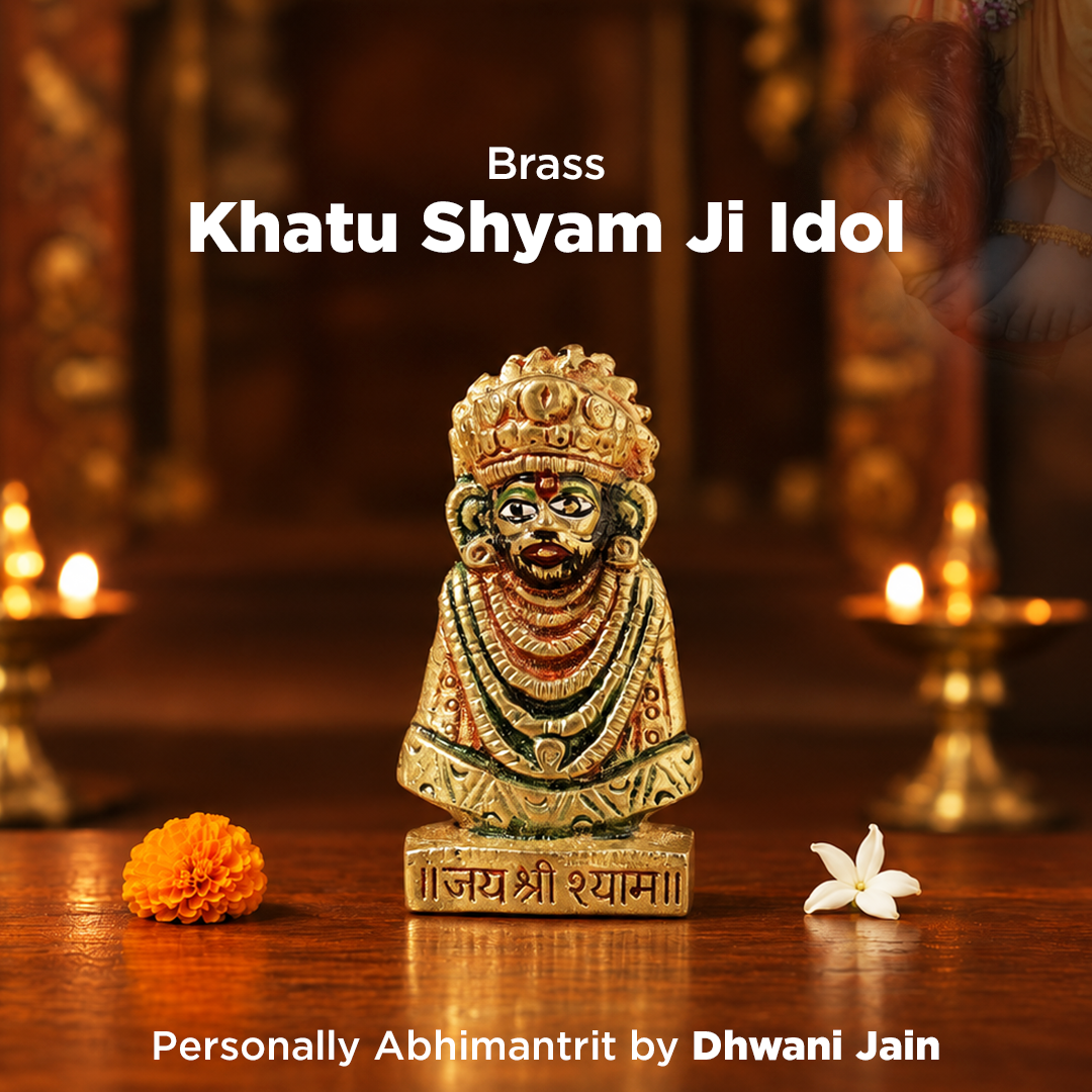 Brass Khatu Shyam Ji Idol - Abhimantrit
