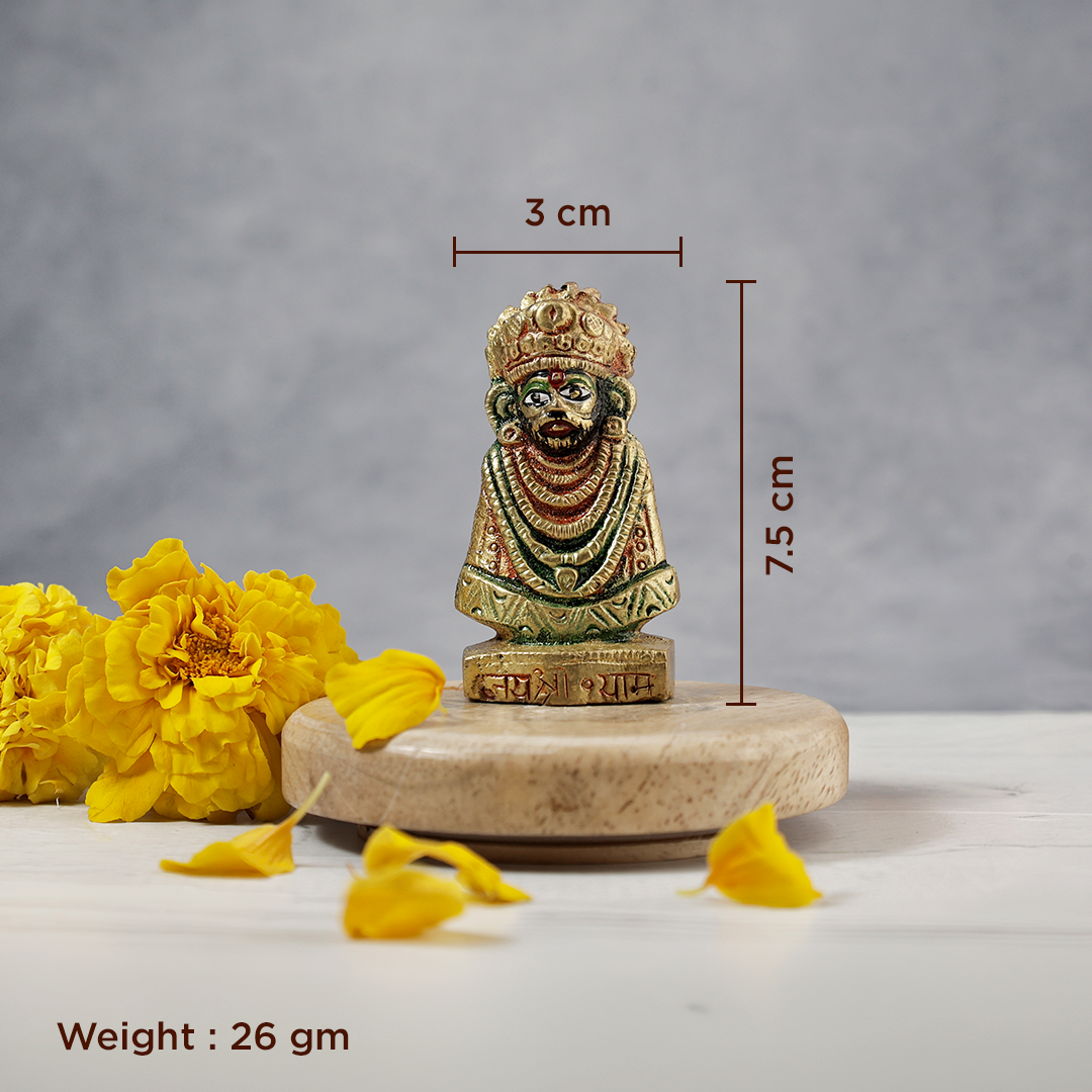 Brass Khatu Shyam Ji Idol - Abhimantrit