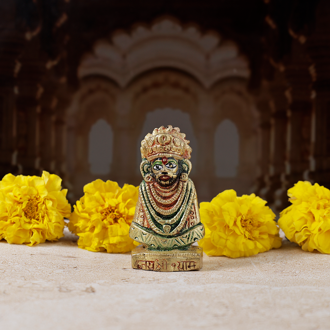Brass Khatu Shyam Ji Idol - Abhimantrit