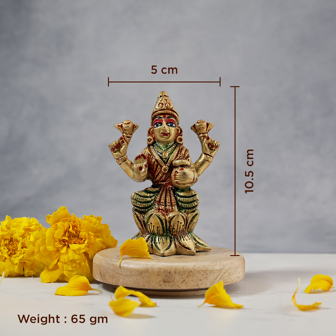 Brass Laxmi Murti- Abhimantrit