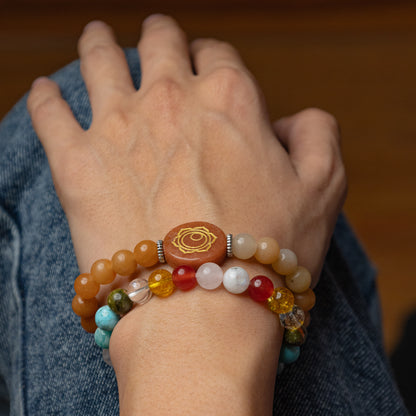 Pregnancy Bracelet & Red Aventurine Bracelet - Abhimantrit & Certified