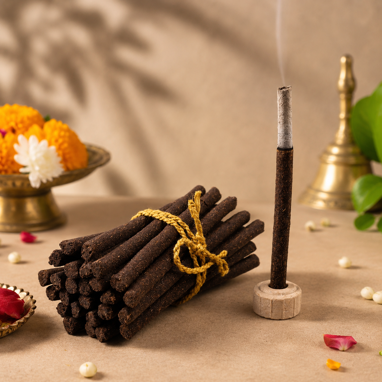 Gir Cow Dung Dhoop Sticks | Pure Gau Dung Incense for Pooja, Meditation & Positive Energy | BUY 2 GET 1 FREE