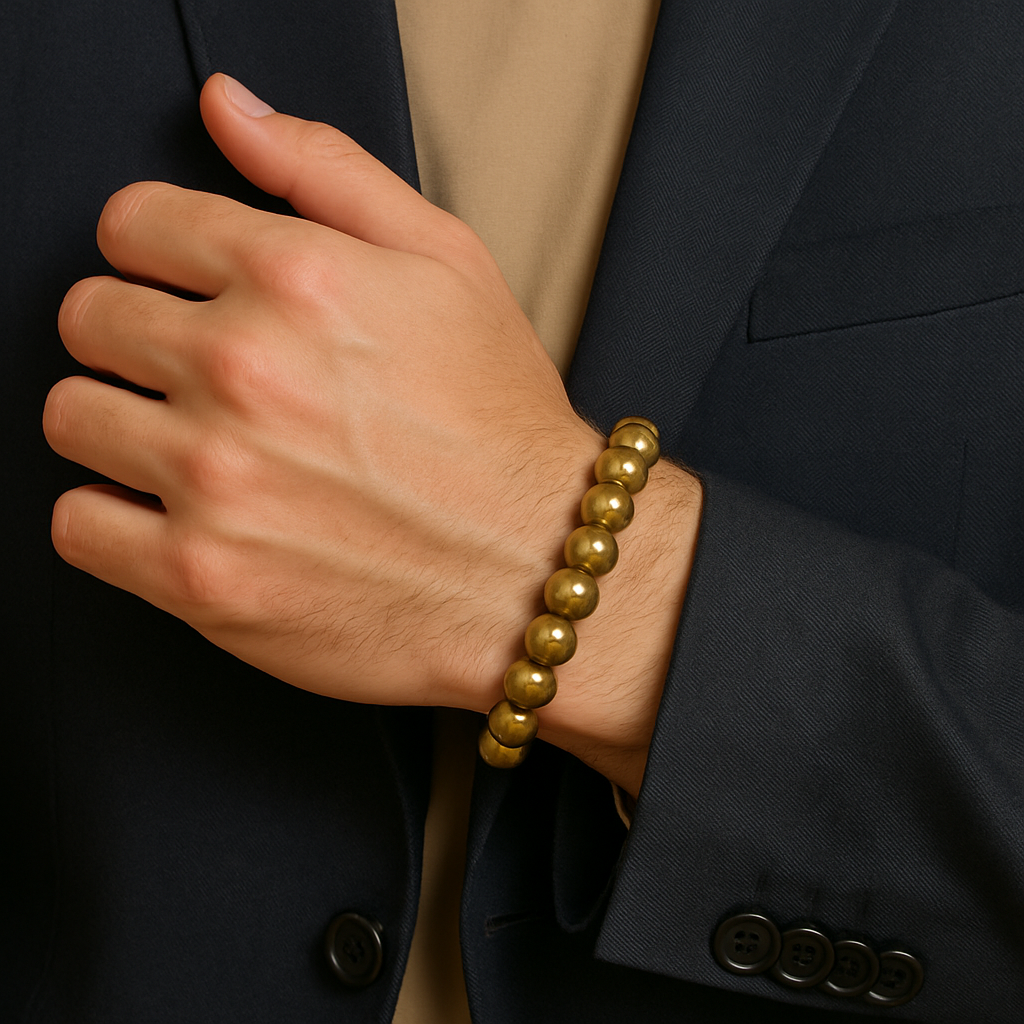 Fame & Fortune Attract: Golden Pyrite Bracelet - Abhimantrit & Certified