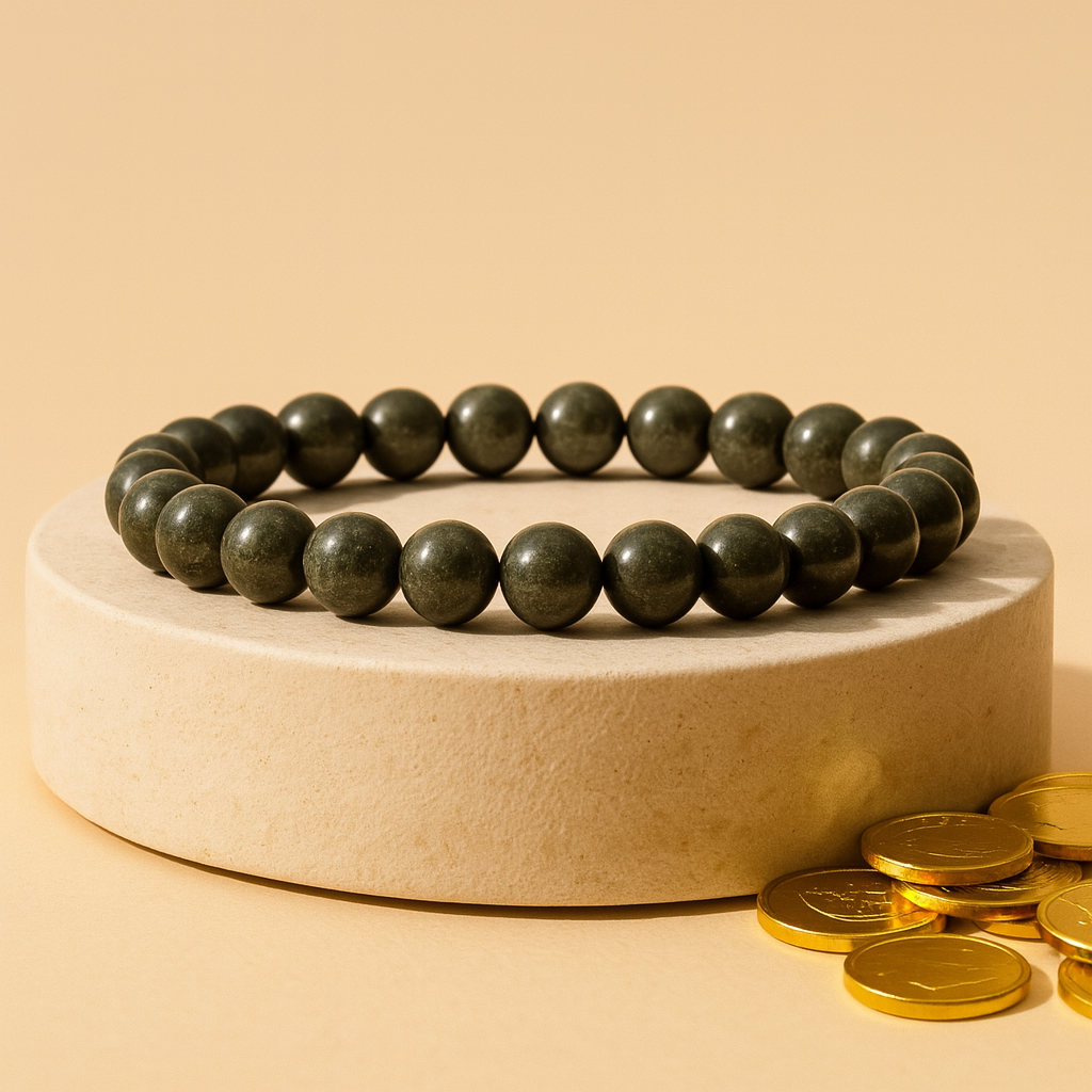 Raw Pyrite Bracelet - Abhimantrit & Certified
