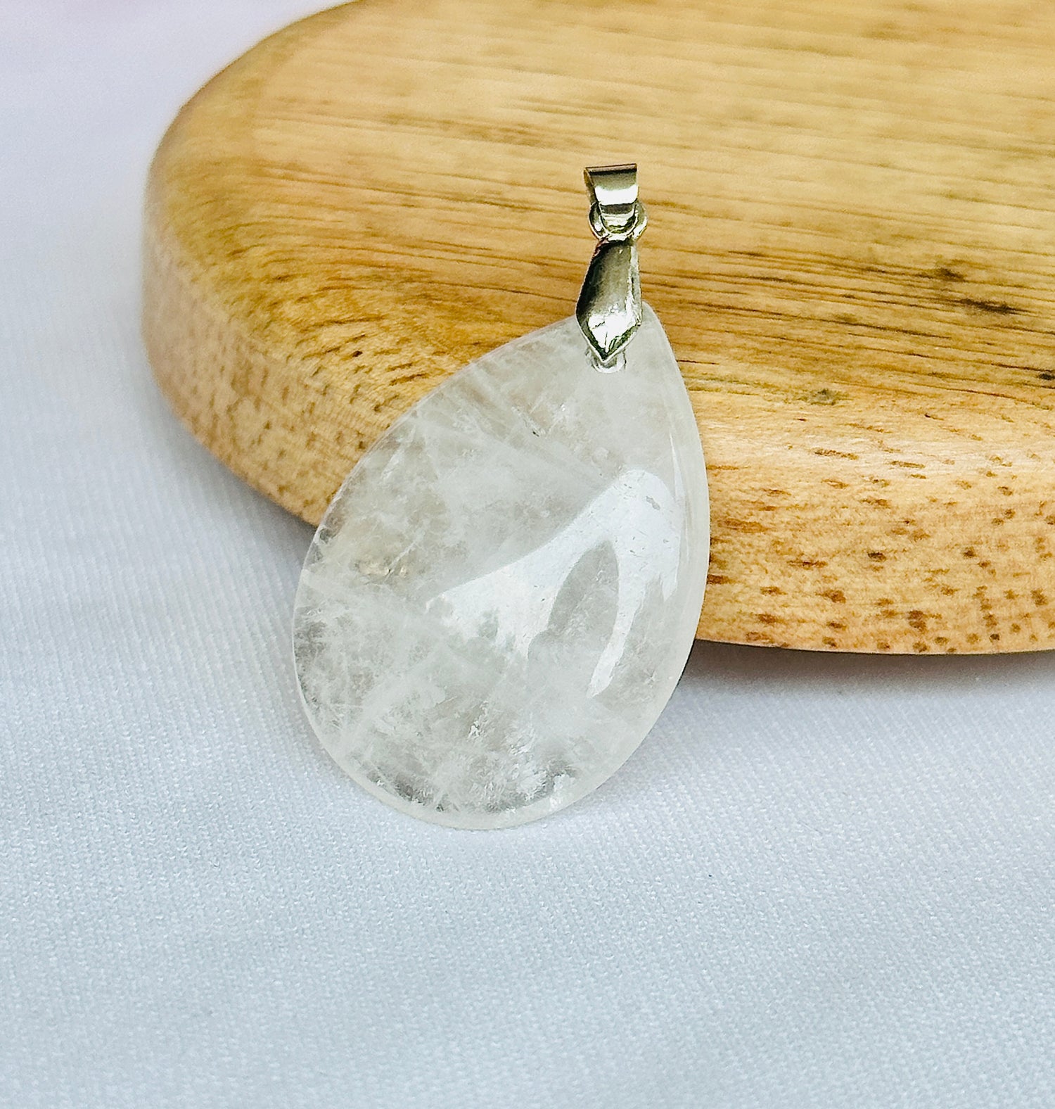 Clear Quartz Stone Tree of Life Pendant for Personal and Business Growth – Abhimantrit & Certified
