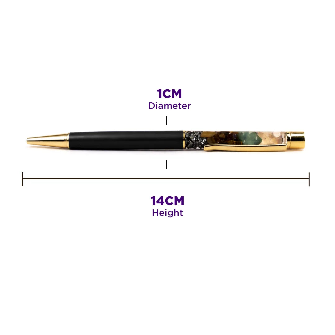 Dhanyog Pen – Abhimantrit Crystal Pen for Confidence, Creativity & Focus