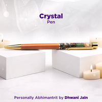 Dhanyog Pen – Abhimantrit Crystal Pen for Confidence, Creativity & Focus