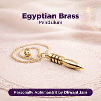 Egyptian Brass Pendulum for Accurate Dowsing & Energy Healing - Abhimantrit