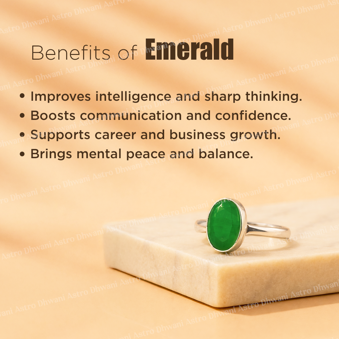 Develop Sharp Intellect and Enhance Growth Opportunities: Panna (Real Emerald) Ring - Abhimantrit & Certified
