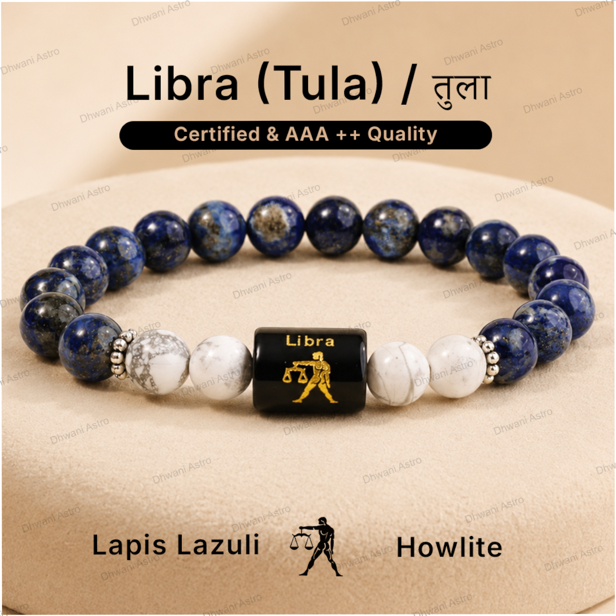 Zodiac Sign Bracelet – All 12 Signs | Energized Gemstone Bracelet | Dhwani Astro