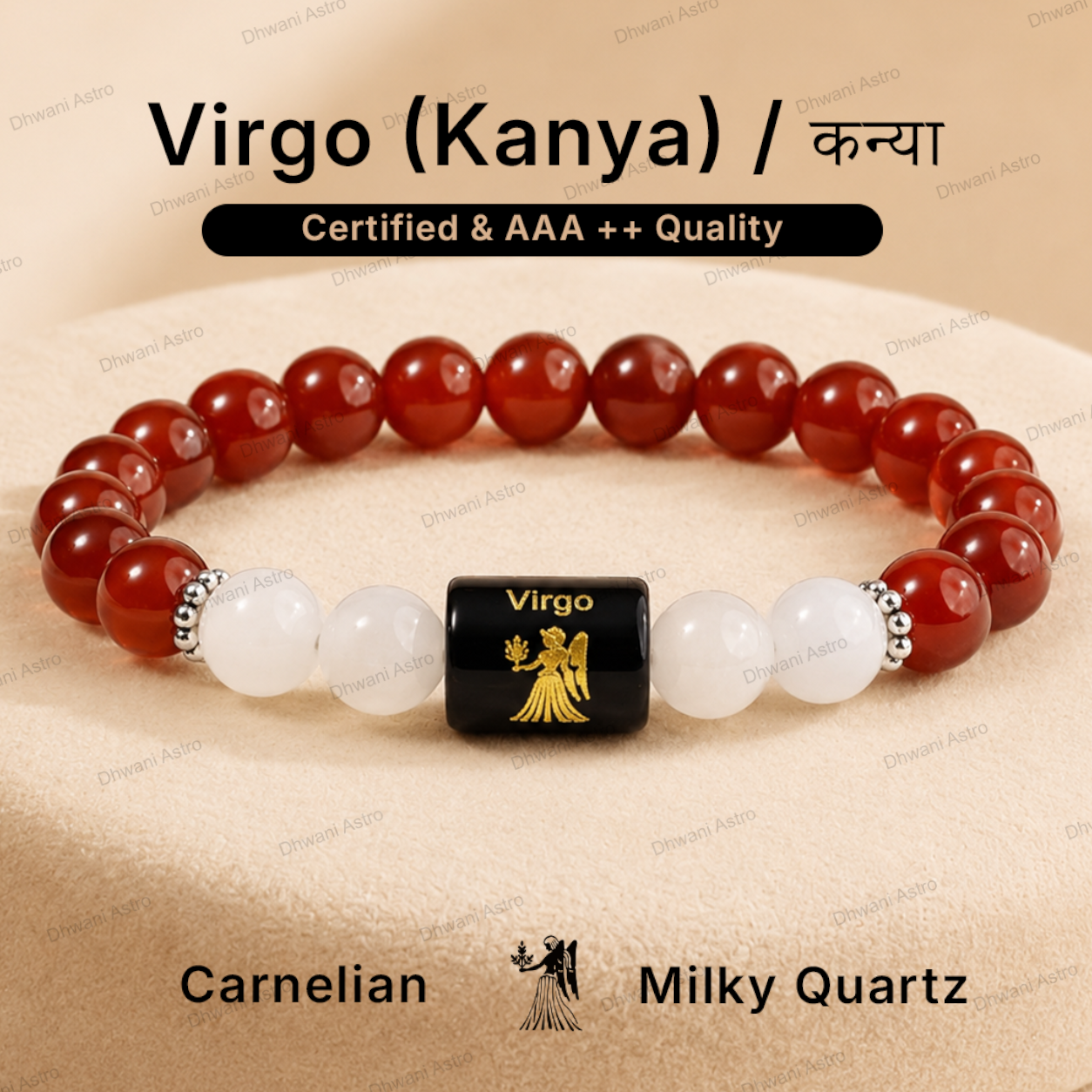 Zodiac Sign Bracelet – All 12 Signs | Energized Gemstone Bracelet | Dhwani Astro
