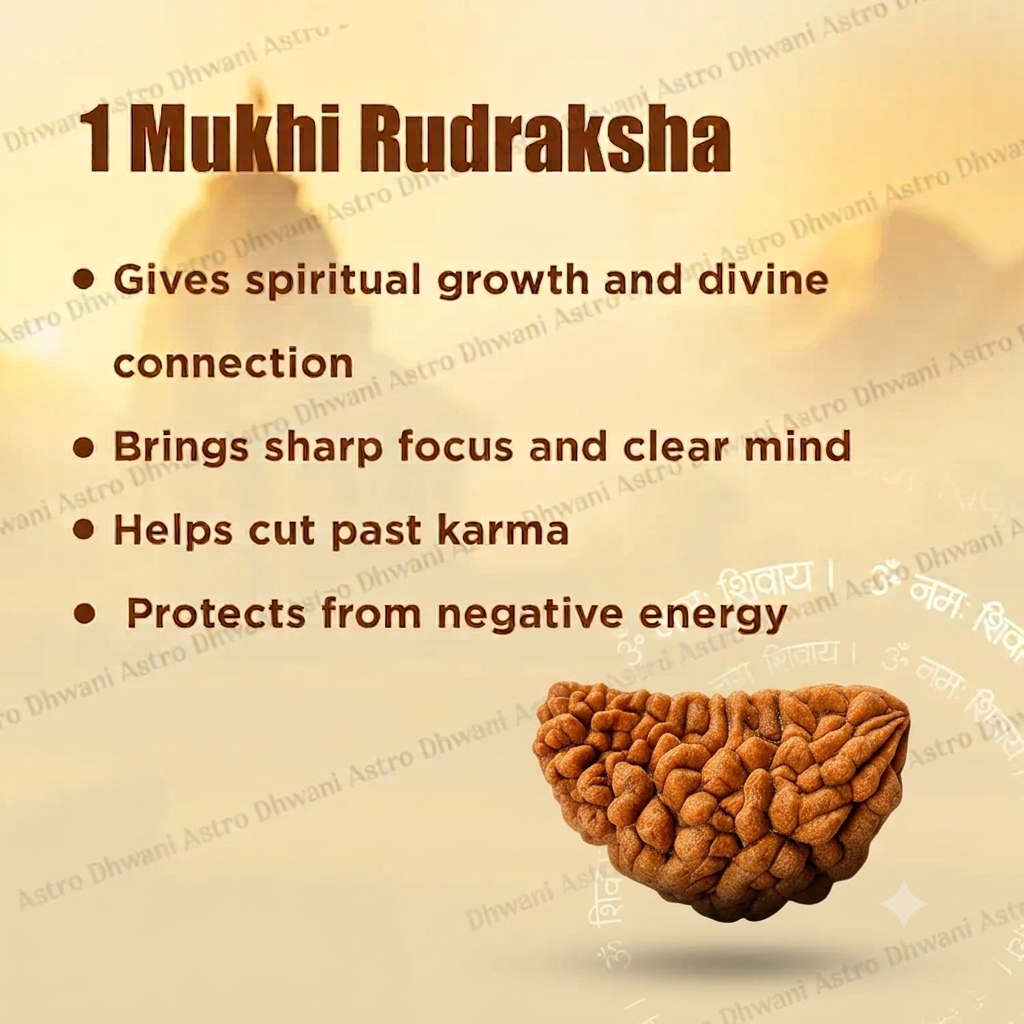 Nepali 1 Mukhi Rudraksha (One Faced) for Spiritual Awakening & Inner Peace