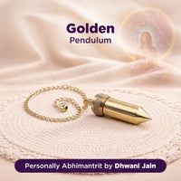 Golden Pendulum for Prosperity, Clarity & Dowsing - Abhimantrit