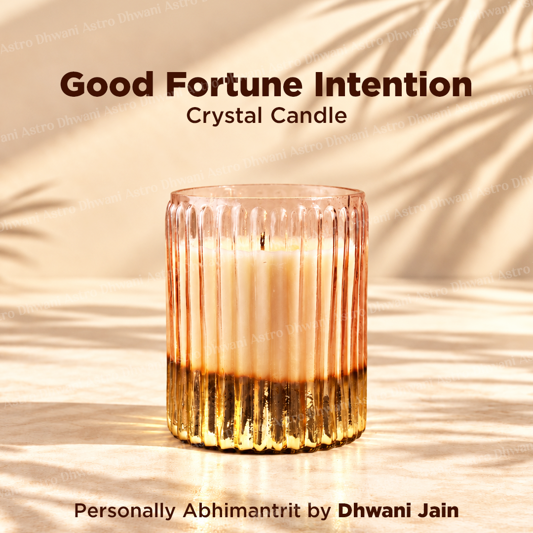 Good Fortune Intention Crystal Candle – Moscato Sangria Fragrance