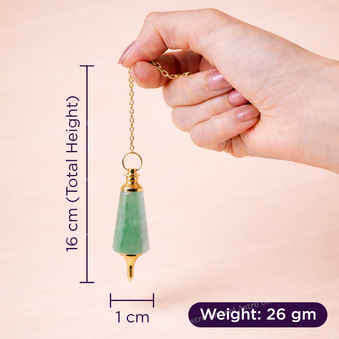 Green Aventurine Pendulum - Abhimantrit