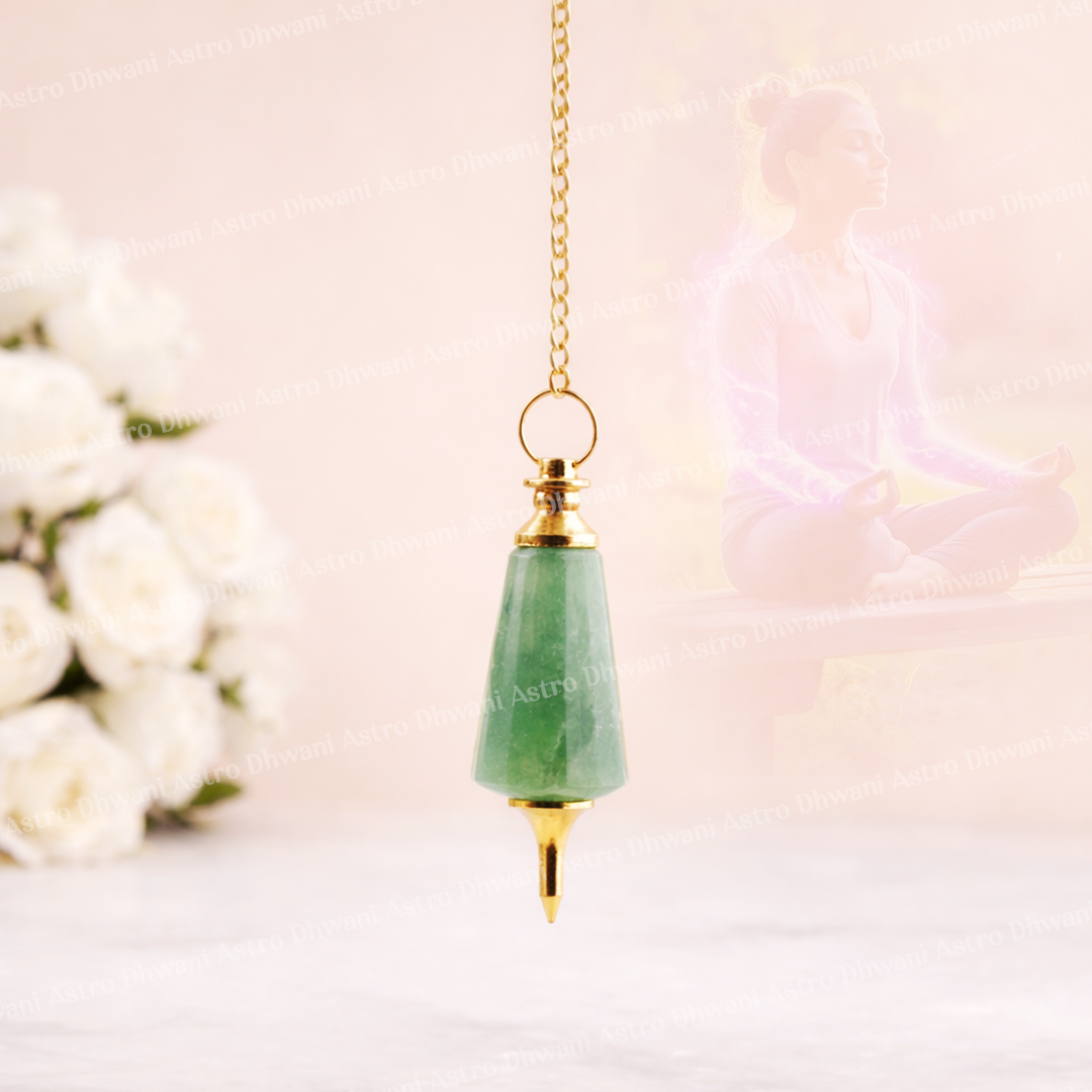 Green Aventurine Pendulum - Abhimantrit