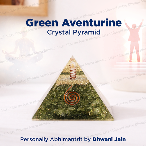 Green Aventurine Pyramid - Abhimantrit